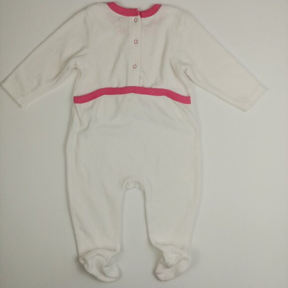 Zara Baby Elephant Velour Footed Sleeper 6-9 Months - Picture 8 of 12